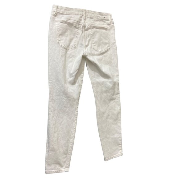 Gap Womens Denim Leggings 27 Regular White Stretch Skinny Fit Preppy Minimalist - Picture 2 of 7
